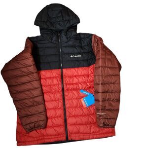 Columbia Powder Lite II Hooded Jacket – Men’s XL, Omni-Heat, Sail Red, NWT